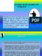 10 Técnicas Para Hablar Bien en Público