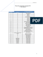 Pauta de Corrección Lenguaje N°5 para 1° Basico