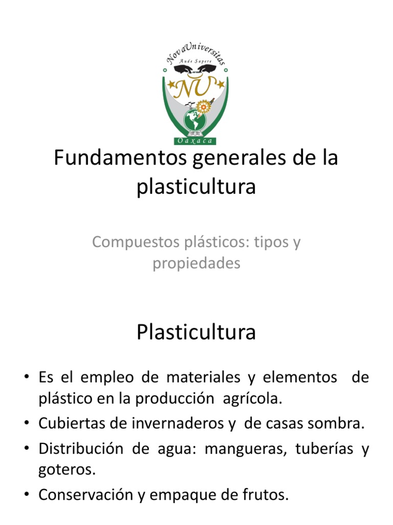 Fundamentos de la Plasticultura Agrícola | PDF | Invernadero | El plastico
