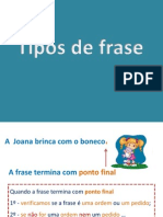 Tipos de Frase