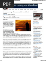 IMB - A Economia e Os Problemas Essenciais Da Existência Humana