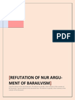 Refutation of Nur Argu-Ment of Barailvism: Ahlussunnah Wal Ja - Maah Ahlussunnah