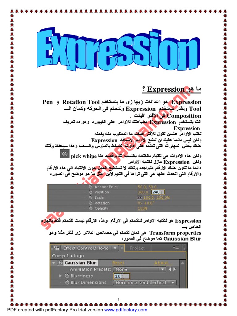 Understanding Expression in Animation | PDF