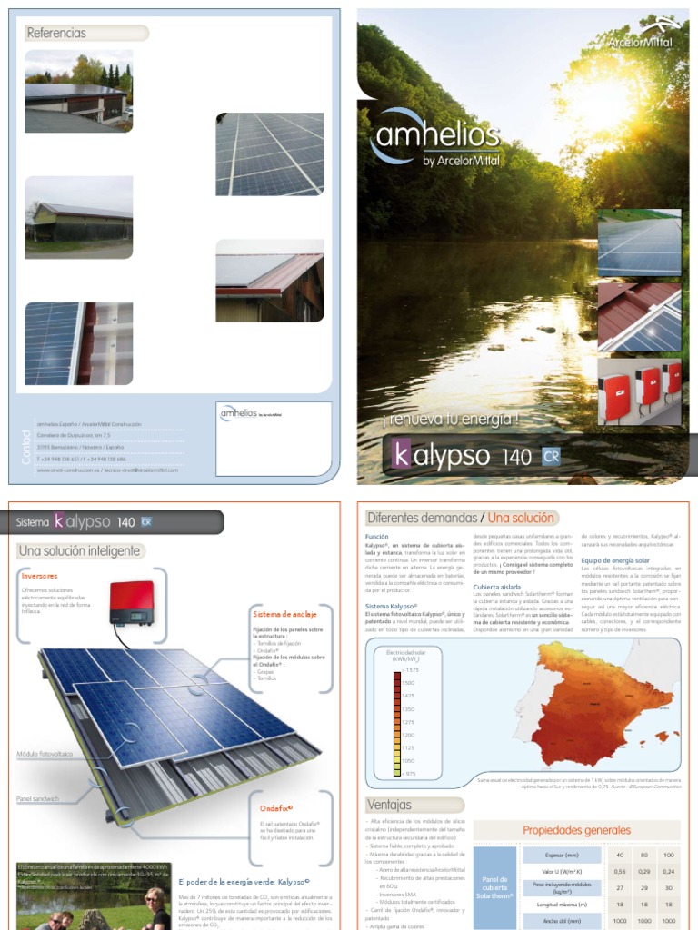 Chapa Cubierta Panel Solar PDF | PDF | Fotovoltaica | Energía solar