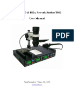 IRDA SMD & BGA Rework Station T862 User Manual: Puhui Technology (Taian) - CO., LTD