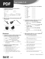 Got It Level 1 Review Tests 1-2