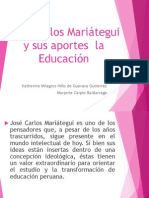 Aportes de José Carlos Mariátegui A La Educación