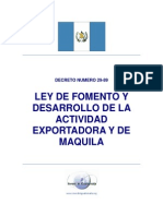 Decreto 29-89 Ley_maquilas