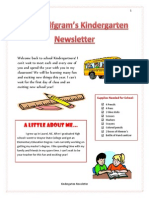 Back To School Newsletter