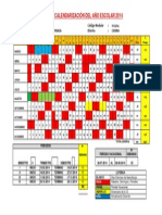 Calendarización Del Año Escolar 2014 Luzuriaga