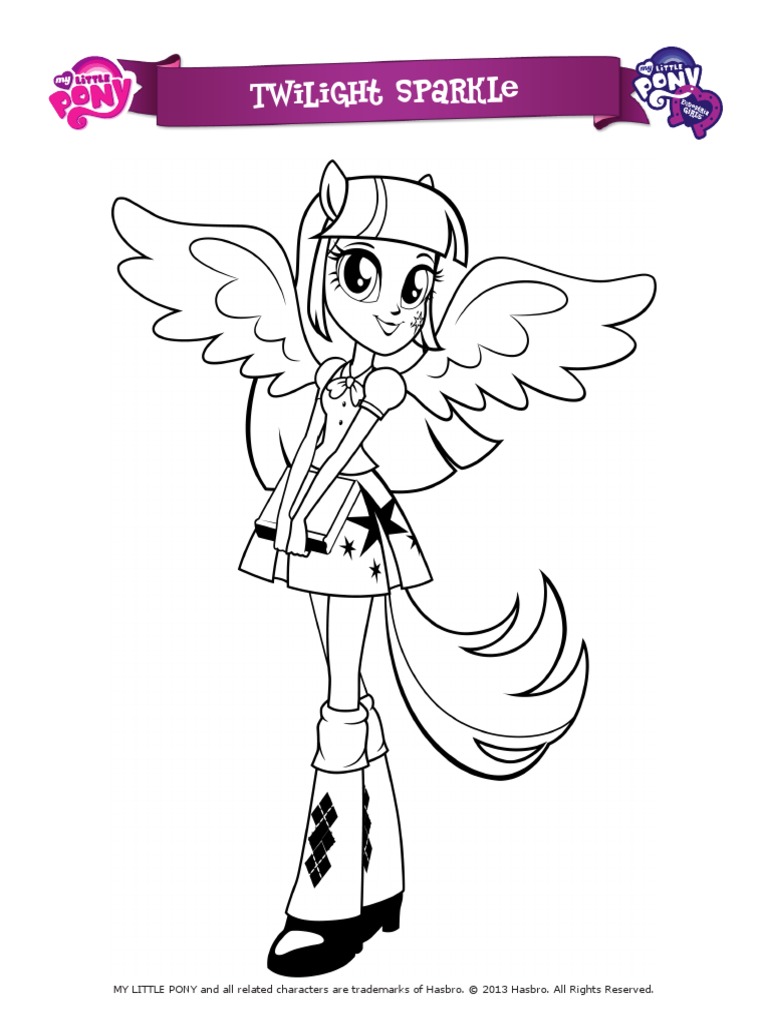 My Little Pony Equestria Girls Coloring Pages Television