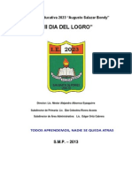 Proyecto Institucional-Dia Del Logro-Primaria