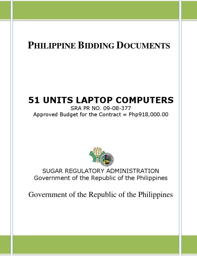 Philippine Bidding Documents Government Politics
