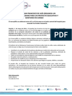 2014 05 02 El Hospital San Francisco de Asís Organiza Un Mercadillo Solidario para Un Proyecto Educativo y de Salud en El Congo