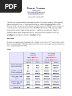 Etruscan Grammar