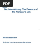 Ch:6 Decision-Making: The Essence of The Manager's Job