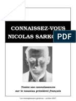 Connaissez-vous Nicolas Sarkozy ?