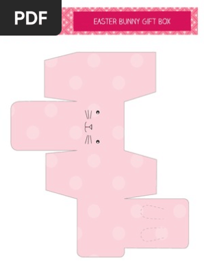 Easter Bunny Cube Pink
