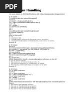 Exception Handling