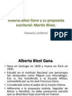 Alberto Blest Gana y Su Propuesta Escritural