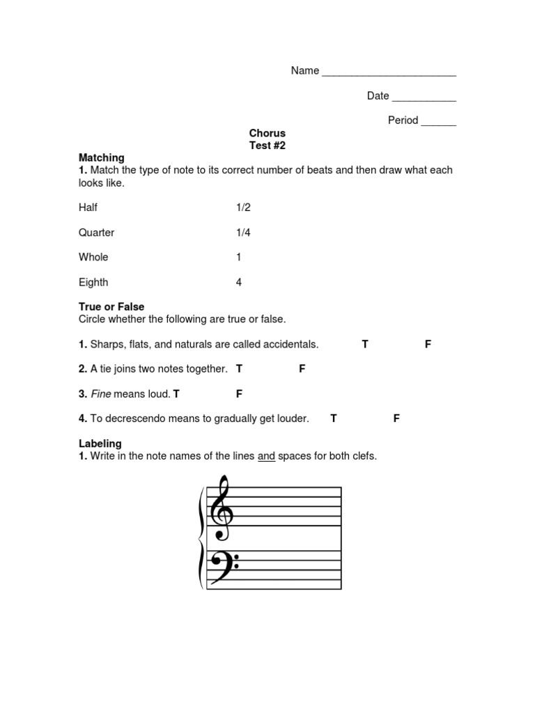 Chorus - Test #2 | Singing | Tempo