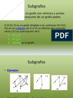 Exposición Subgrafos