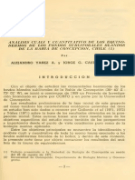 Análisis de equinodermos en fondos blandos de la Bahía de Concepción