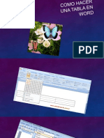 Como Hacer Una Tabla en Word