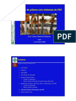 reforço de pilares com Fiber Reinforced Polymer (FRP)