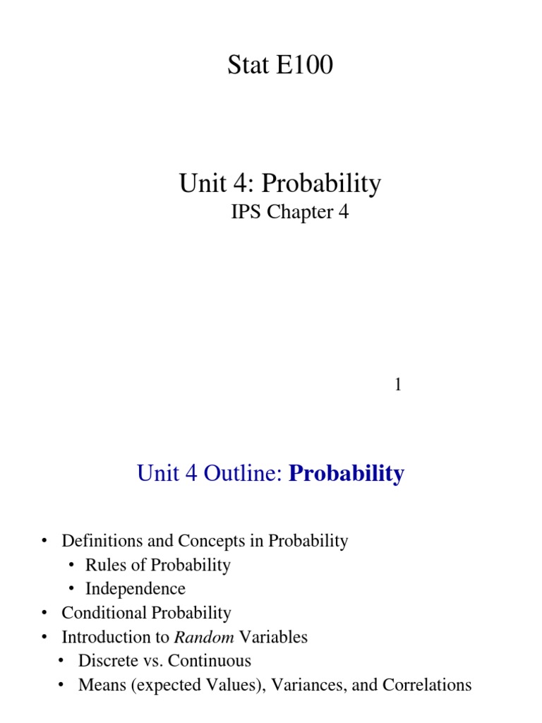 Probability Concepts and Rules Explained | PDF | Science & Mathematics