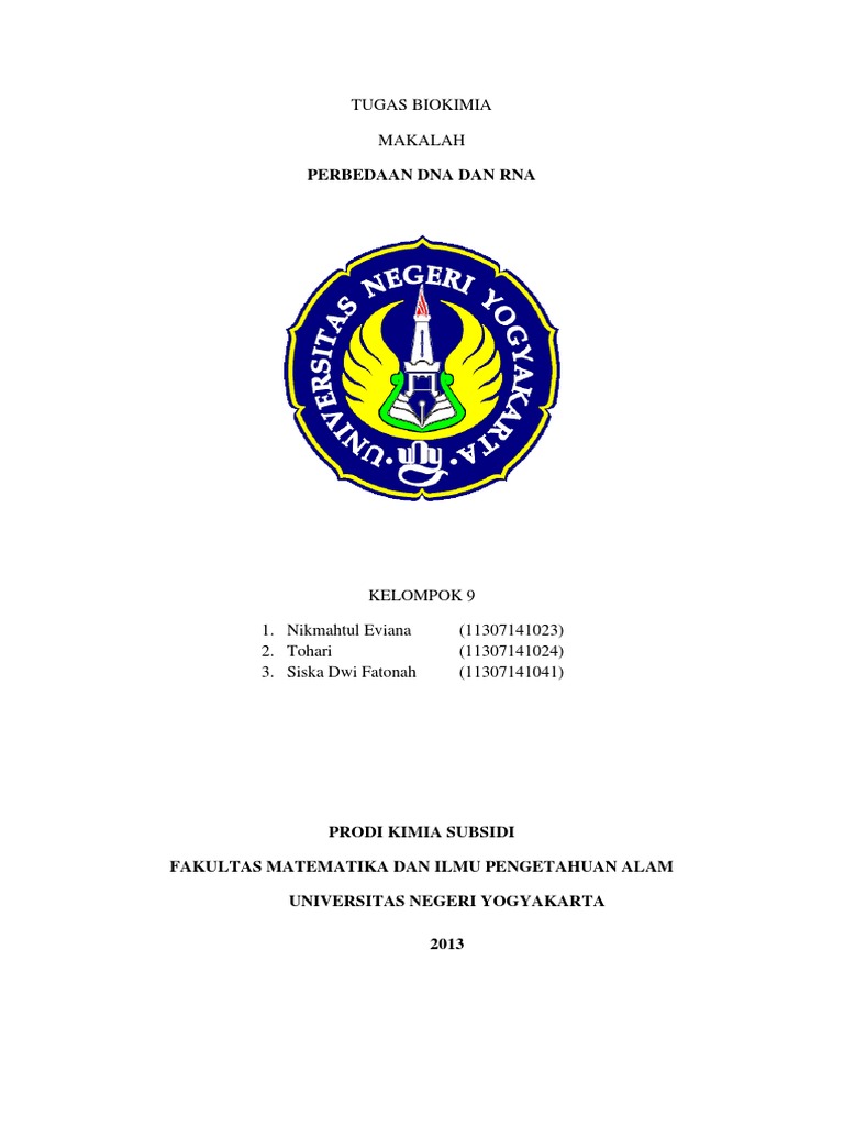 Perbedaan Dna Dan Rna | PDF