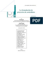 Formulacion de Proyectos de Acuicultura