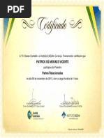 Partes Relacionadas - TV Classe Contábil (01 Hora, 11-2013) - Patrick de Moraes Vicente - Araruama - RJ - Brasil