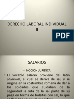 Derecho Laboral Individual II - Salarios