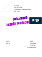 Bolivar Como Luchador Revolucionario