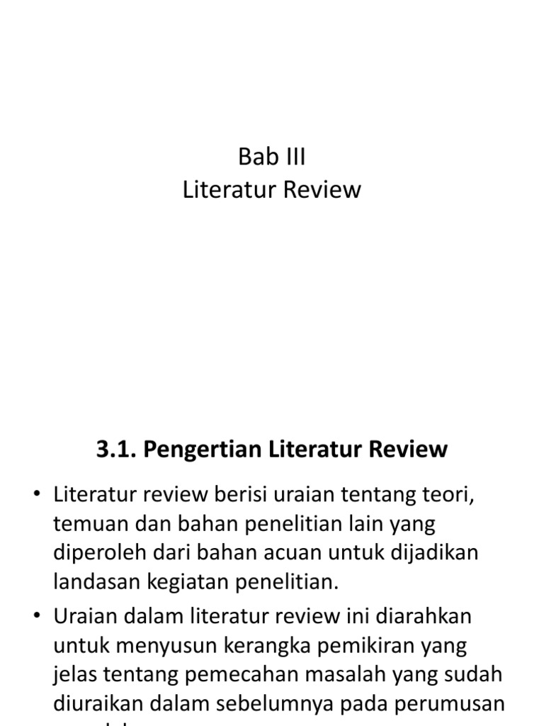 Bab 3 Literature Review