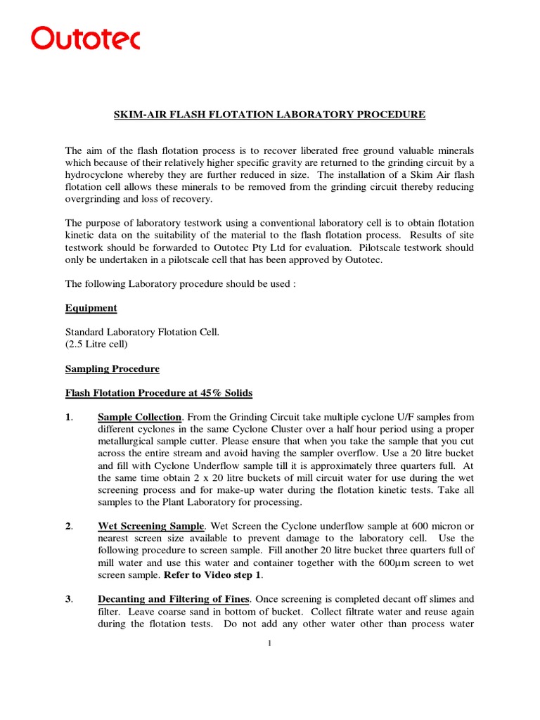 Celda Flash Site Skim Air Test Procedure With Photos PDF Filtration