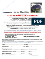 Plant Sale Order Form 2014