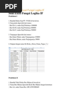 Download Soal Praktik Excel Fungsi Logika if Ami by AliBasriadi SN221092285 doc pdf