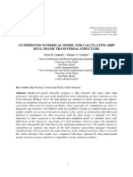 An Improved Numerical Model for Calculating Ship_hull Frame Transversal Structure