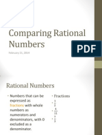 comparing rational numbers and scale factors