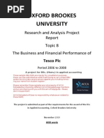Download Tesco Financial Analysis Rap 8 by AraLan Ali SN221108483 doc pdf
