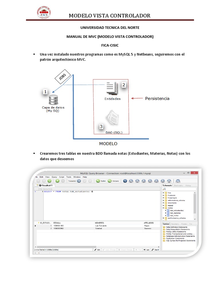 Persistencia en Java con MVC | PDF | Modelo – Vista – Controlador ...