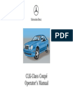 Mercedes 2002 CLK Coupe Notice Mode Emploi Manuel PDF