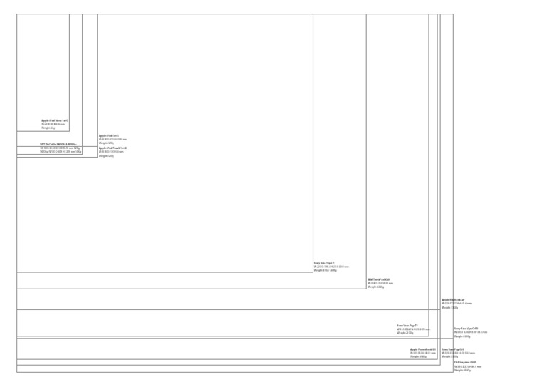 Compact Laptop and Device Dimensions | PDF | Apple Inc. Hardware ...