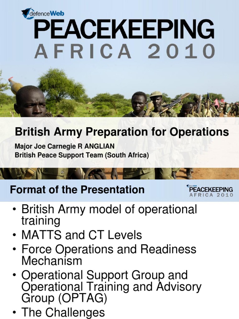 British Army Operational Training Overview | PDF | British Army ...