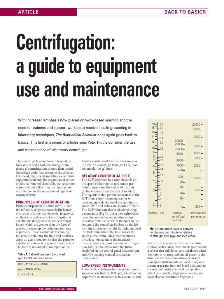 Centrifugation Guide | Centrifugation | Centrifuge