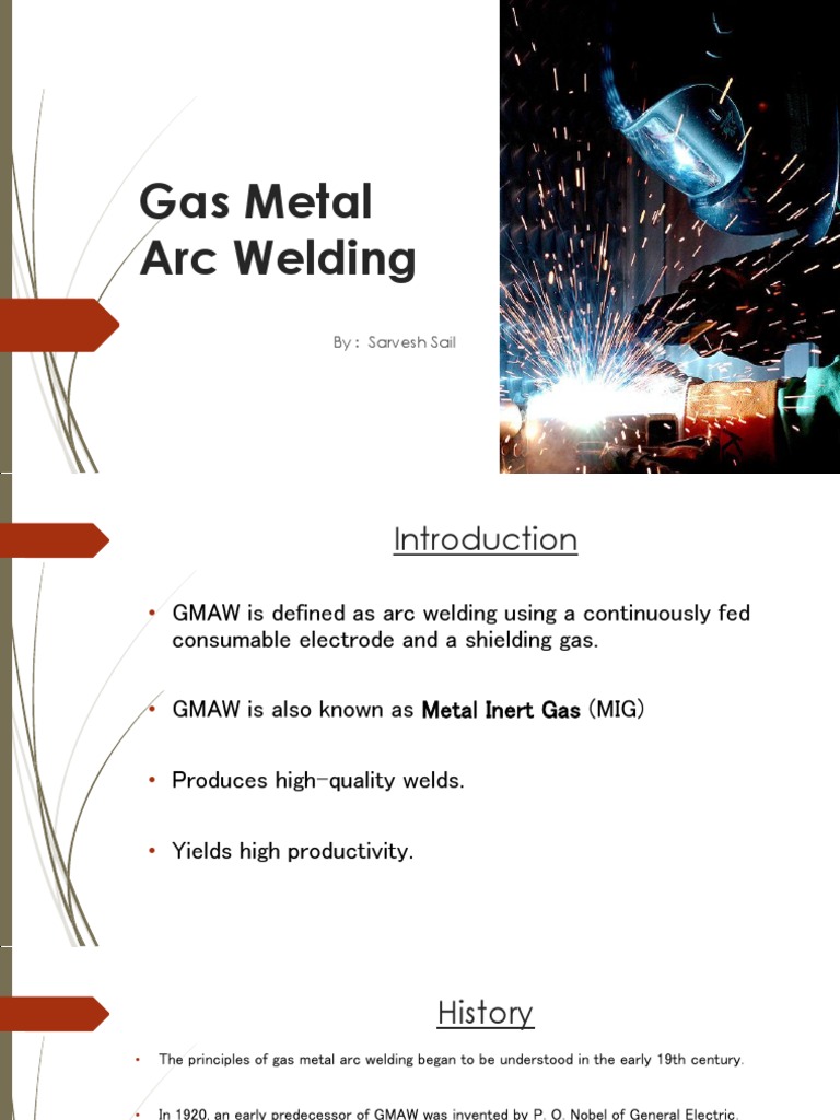 Overview of Gas Metal Arc Welding | PDF | Gases | Joining