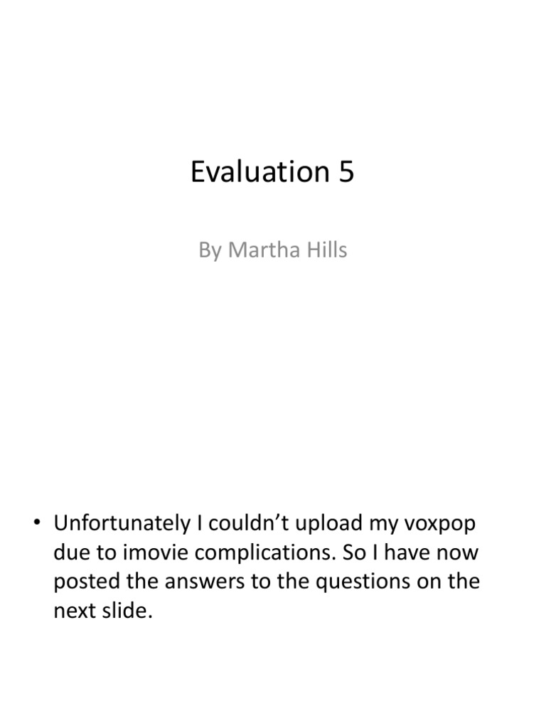 Evaluation 5 | PDF | Art