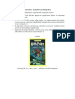 Como Hacer Una Referencia Bibliográfica PDF